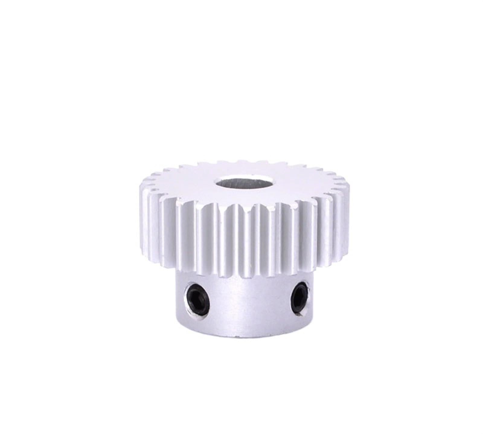 Bevel Gear Pinion Hardware Mechanical Aluminum Alloy Motor Spur Gear 1M 1 Mold 12-60 Teeth Convex Straight Tooth Pitch 3.14/Tooth Thickness 10/Hole 5/6/8/10/12mm(1M 30T Hole-8)