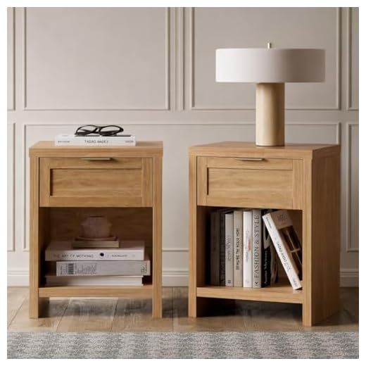 Minimalist Boho Nightstands Set of 2