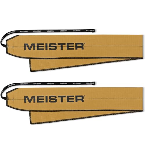 Meister Lockdown Wrist Wraps - Adjustable Non-Stretch Support for Weightlifting, Strength & Cross Training - Coyote