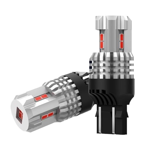 Feux de position arrière LED T20 W21W rouge anti-surchauffe 3020 SMD