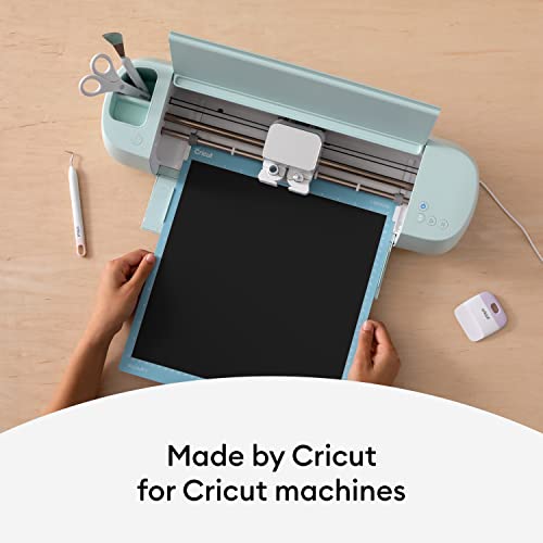 Cricut Premium Removable Vinyl (12 In × 15 Ft), No-Residue Easy Removal Up To 2 Years, Perfect For Indoor-Outdoor Diy Projects & Removable Decals, Compatible With Cricut Machines, Black #TOP2