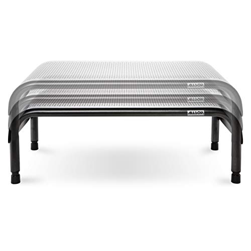Allsop Metal Art Ergo 3 Adjustable Monitor Stand, Tv / Laptop Riser, 3 Height Levels With Micro Leg Adjustments, Non-Skid, Holds 35 Lbs (06494) #TOP4