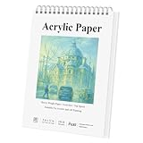 Fuxi Sketchbook for Acrylic Paint, 9x12 Inch, 246lb/400GSM Paint Paper for Acrylic Painting | 20 Sheets (40 Pages) Paper for Paint Pens, Painting Supplies for Artists.