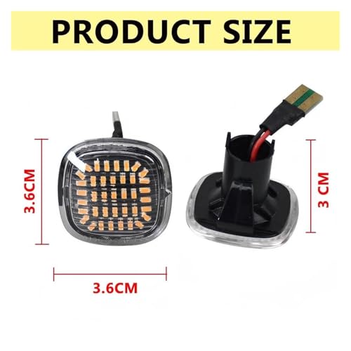 Intermitente lateral LED dinámico de 2 unidades para coches A3 A4 B5 y A8 D2 5