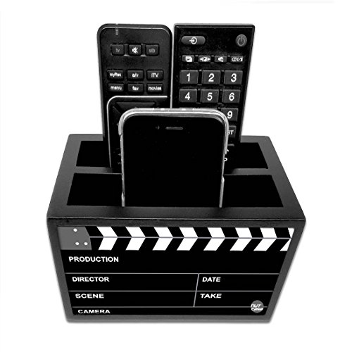 Image of Nutcase Designer Wooden Remote Control Holder Stand Organizer Caddy for TV /AC Remotes-Multipurpose Desk Organiser-6�x4�x4�- Filmy