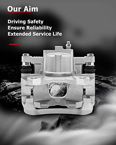 Image of cciyu Rear Right Disc Brake Caliper Assembly w /Bracket 18B5047 2007-2011 For Dodge For Nitro,2008-2012 For Jeep For Liberty,2007-2017 For Jeep For Wrangler,2018 For Jeep For Wrangler JK