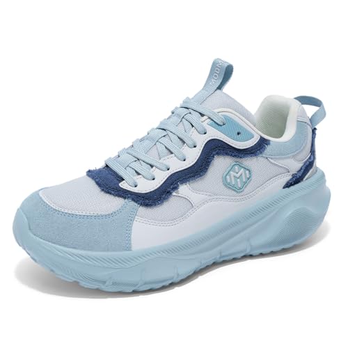 Couple Sneakers Comfort Cushioned Platform Shoes Breathable Mesh Lightweight Athletic Walking Running Shoe