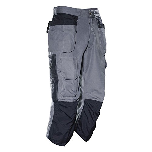 jobman Pantalón Pirata 3223, 1 pieza, C56, gris/negro, 236123 – 9799 de C56