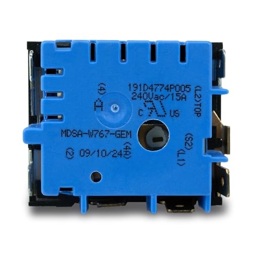 WB24X25013 Range Surface Element Control Switch Replace Parts for MDSA-W767-GEM PS11729102 AP5999509 PS11729102 4464832 Compatible with GE Electric Ranges JB6 JB7 JB8 JBS JS6 PCB JS7 Series