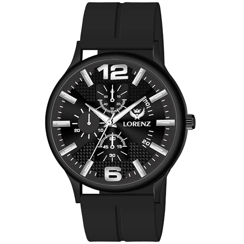 LORENZ Slim Case Analog Watch with Black Magnetic Lock Strap | Watch for Men & Women| MK-4080R