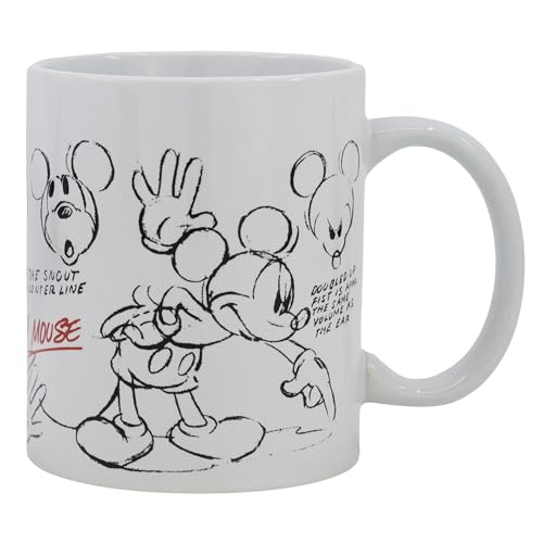 Caneca de cerâmica de 325 ml em caixa de presente do rato Mickey
