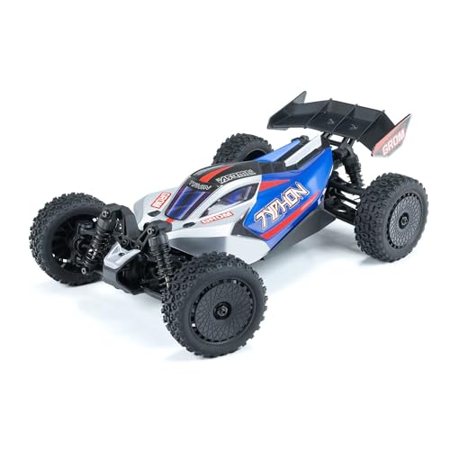 ARRMA Typhon GROM 4x4 RC Buggy, RTR, Blue/Silver