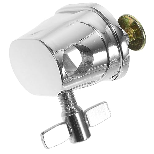 SUPVOX Tom Leg Supply Drum Rack Drum Kit Accessories Tom Drum Kit Mount Base for Drum Kit Iron Base Tom Stand Snare Parts Floor Tom Leg Clamp Drum Kit Parts Silver Plated Iron