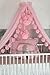 Fancyroom Bed Canopy for Baby, Princess Cot, Mosquito Net, Side Cot Canopy, Room Decoration, Children's Room Made of Premium Tulle (Pink)