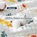 usbettas Baby Hooded Towel 2 Pack, Ultra Absorbent & Soft Muslin Baby Towel - 32 x 32 Inches, Baby Bath Towel for Newborns, Infants & Toddlers, Ideal for Bath Time, Pool & Beach