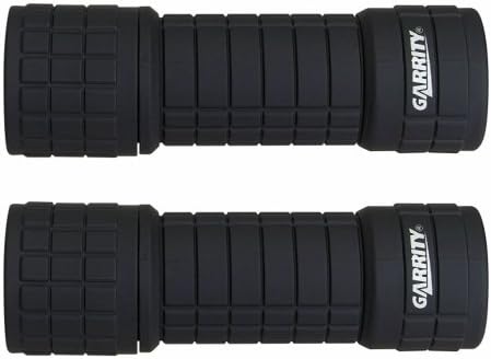 Garrity 9 LED Rubber Flashlight 3AAA Battery Power Included (Colors Vary, Set of 2)