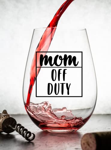 Mom Off Duty Dad Off Duty Wine And Whiskey Glass Set - First Time Parents Gifts - New Parents Gifts For Couples - Gender Reveal Gift For Mommy And Daddy - Best Gift For Expecting Mother And Father #TOP1