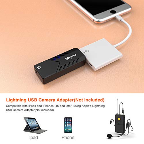 Fifine Wireless Microphones For Computer, Usb Wireless Microphone System For Pc And Mac,Headset Uhf Wireless System With Usb Receiver,Transmitter,Headset And Clip Lavalier Lapel Mic-K031B #TOP2