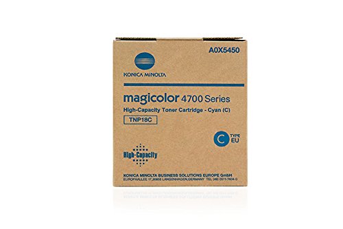 Toner cyan Konica Minolta Magicolor 4750 DN A0X5450 idéal pour les rapports d'agence au quotidien