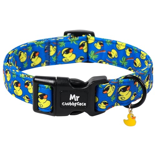 ·MR.CHUBBYFACE· Rubber Duck Dog Collar for Small Dogs S