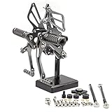 Material: Aluminiumlegierung CNC GP Shifter Fußrastenanlage Fußrasten verstellbare Fußstütze hinten Set für Honda CBR1000RR CBR 1000 RR CBR1000 RR 2004 2005 2006 2007 Zubehör (Color : G)