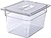 Carlisle FoodService Products Storplus 1/2-Size Food Pan Lid for Catering, Buffets, and Restaurants, Polycarbonate, 12.75 x 10.38 Inches, Clear