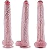 42 cm extra-langer riesiger Dildo, realistischer Silikon-Dildo,dick mit starkem Saugfuß, XXXL riesiger Penis, für Klitoris-, Vaginal- und G-Punkt-Massage,breiter Penis-Stimulator für Männer und Frauen #4