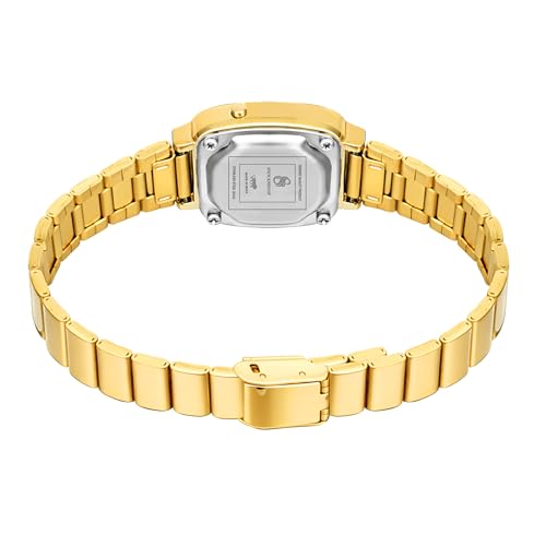 Image of Shocknshop Digital Square Small Dial LED Ladies Stainless Steel Strap Watch for Women and Girls -WCH385