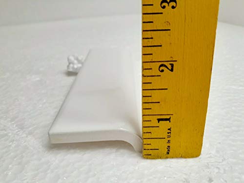 Bright White Arctic 2X6 In Ceramic Tile Mud Cap Bullnose Trim Edge 2 X 6 Inch Mudcap Daltile Color 0190 Box 5 Piece #TOP5