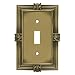 Franklin Brass 64474 Pineapple Single Toggle Switch Wall Plate/Switch Plate/Cover, Tumbled Antique Brass