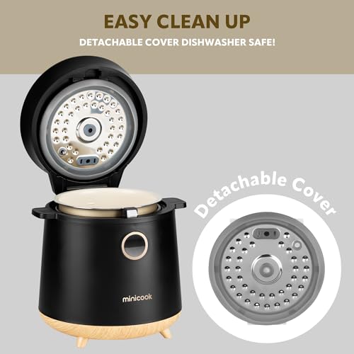 Minicook-Low-Carb-Multifunctional-Rice-Cooker-and-Steamer-Black