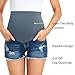 fitglam Women's Maternity Jean Shorts Over Belly Pregnancy Denim Shorts Maternity Casual Lounge Clothes