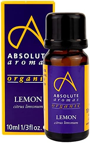 Absolute Aromas Organic Lemongrass Essential Oil 10ml - 100% Pure, Natural, Undiluted, Vegan and Cruelty-Free - for use in a Diffuser and Aromatherapy