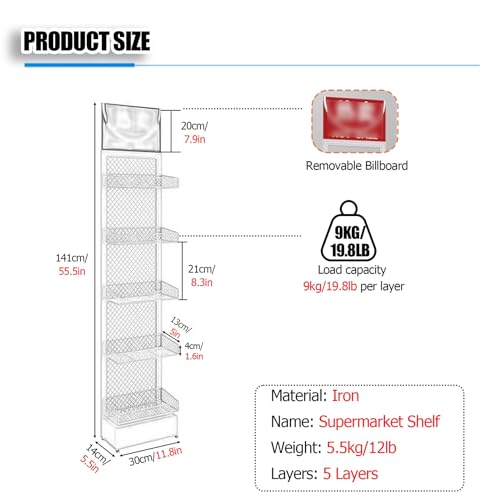 Présentoir portable pour snacks, magasins de proximité et restauration rapide – Idéal pour un merchandising efficace et un accès facile aux collations