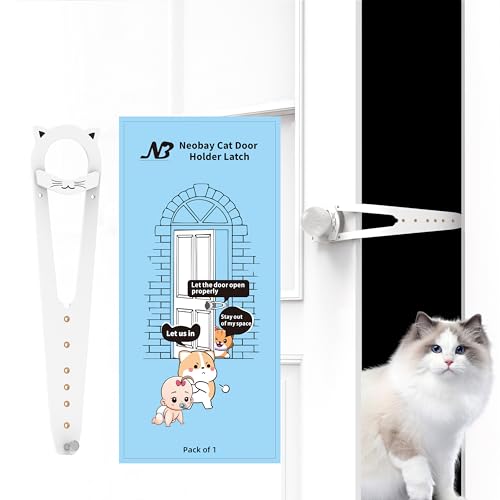 Pestillo para puerta de gato ajustable que bloquea el paso a perros 2
