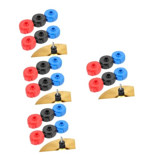 VICASKY 4sets Cymbal Quick Release Caps Set Drum Ring Nuts Replacement Parts 6pcs*4