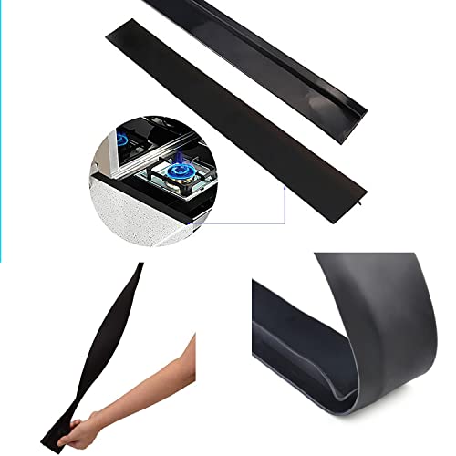 image for XUTONG 2PC Set Silicone Gap Cover,Kitchen Stove Counter Gap Covers Foo
