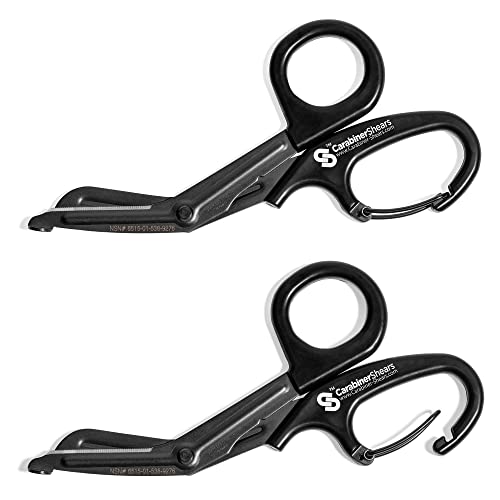 Fluoride Coated EMT Trauma Shears with Carabiner - 7.5