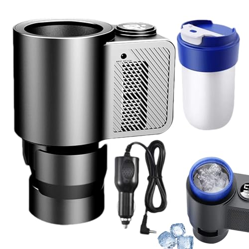 Portavasos para automóvil con calefacción y refrigeración, Enfriamiento con calefacción para portavasos para automóvil - Práctica taza aislante para refrigerador de coche | Soporte de 12V 36W para agu