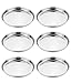 ROYAL SAPPHIRE Stainless Steel Plate | Dinner Plate | Set of 6 Mess Trays Great for Camping | 30.5 cm
