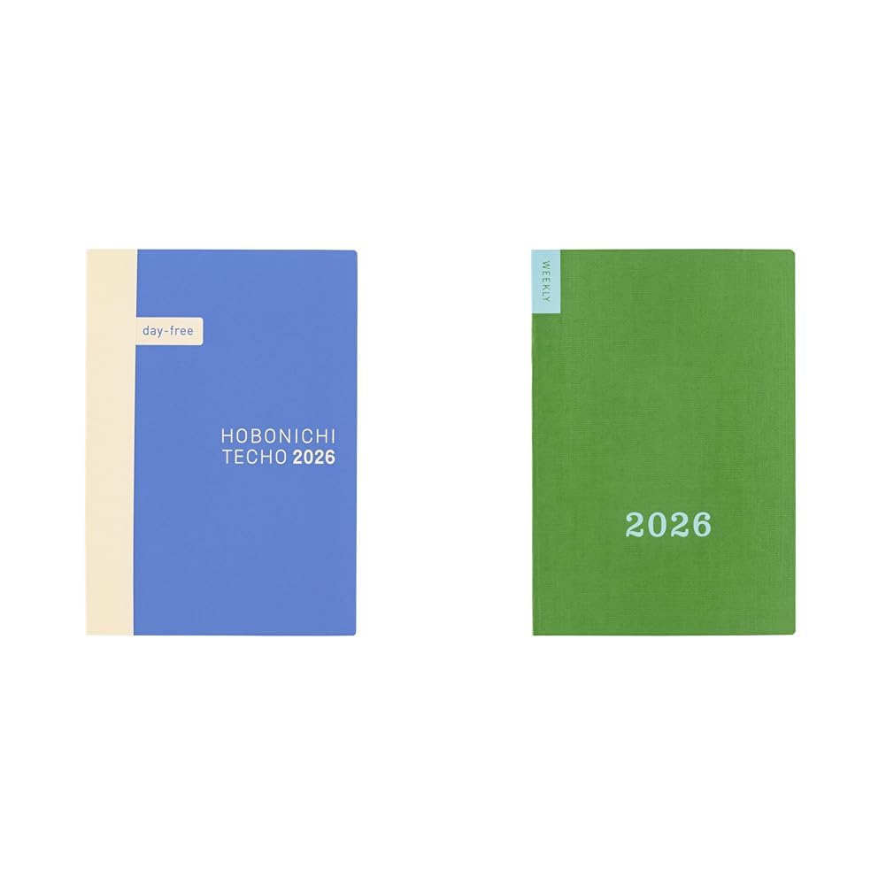 Amazon.co.jp: 【セット買い】ほぼ日手帳2026本体day-free[A6/月間+