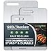 Titanium Cutting Boards Set of 3, 100% Pure Titanium Kitchen Cutting Board, Double-Sided Non-Toxic Cutting Board, Ideal for Slicing and Dicing Meats, Features Handle, Dishwasher Safe