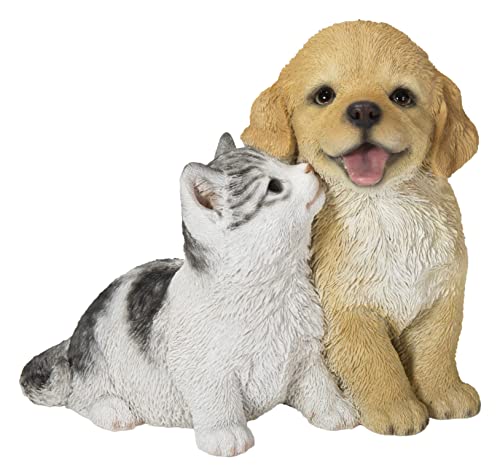 Hi-Line Gift Golden Retriever & Kitten
