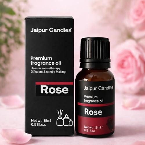 Image of Fragrance Oil | 15 ml | Aroma Oil for Home Fragrance | Best for Aromatherapy | Use in Diffusers, Candles, Air Fresheners (15ML, Rose)
