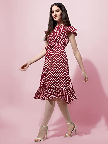 Image of OOMPH! Women's Fit and Flare Knee Length Dress