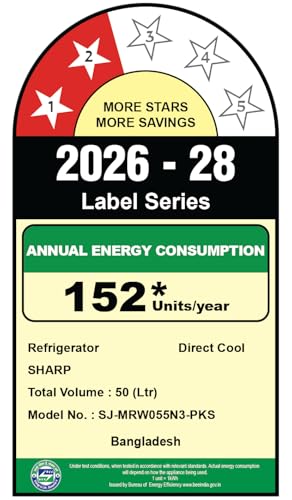 Image of SHARP 50L 2 Star Mini Direct Cool Single Door Refrigerator |Japan 7 Shield Protection|Toughened Glass shelves (Metal Black, SJ-MRW055N3-PKS)