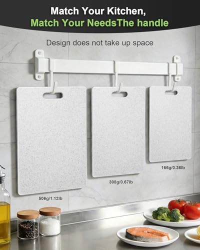 Set de 3 tablas de cortar de plástico para cocina con mango miniatura 6