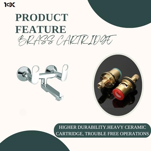 Image of 10X Brass Wall Mixer OR-8776 Non-Telephonic for Bathroom /Wall Mount Chrome Plated