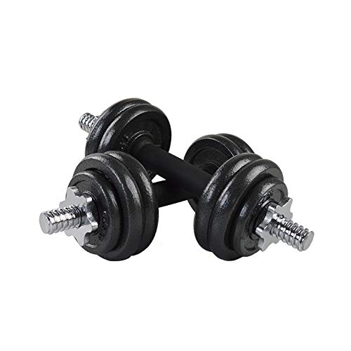 MuscleSquadCast Iron Dumbbell Set 15kg and 20kg