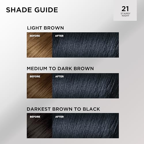L'Oreal Paris Feria Multi-Faceted Shimmering Permanent Hair Color, 21 Starry Night, Hair Dye Kit, Pack of 2 - image 7